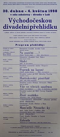 Luže, Východočeská divadelní přehlídka - plakát, 1998