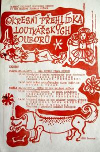 Nižbor, Beroun, Okresní přehlídka loutkářských souborů, program, 1975