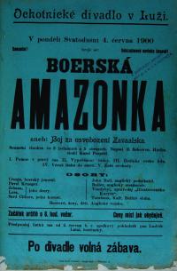 Luže, Jaroslav, Boerská amazonka - plakát, 1900