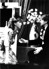 Pohárková Nastasja Filipovna v Idiotovi, 1988