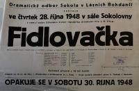 Bohdaneč, Sokol, Fidlovačka - plakát, 1948