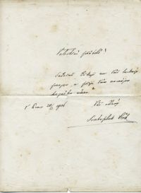 Chrást, dopis ochotníkům(?) SDO Kolár od Svatopluka Čecha, 1906