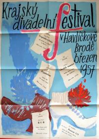 Havlíčkův Brod, Krajský divadelní festival 1957 - plakát