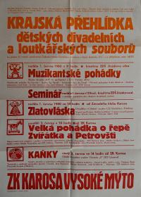 Hradec Králové, Krajské kulturní středisko, Impuls, Vysoké Mýto, KP dětských divadelních a loutkářských souborů, 1980