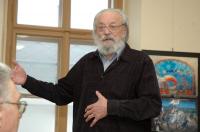 Polička, 31. prezentace putovní výstavy Malované opony, zahájení, od Místopisu přes Databázi k Oponám, ref. Jiří Valenta,  duben 2013