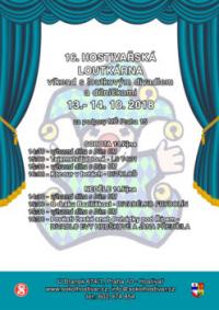 Praha, 16. Hostivařská loutkárna - plakát, 2018