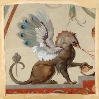 Praha, ND, návrh opony, autor Maxmilián Pirner, 1884