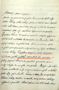 Štein-Táborský, Praha-Vysočany, Bohdan Skála Táborskému o odkladu sjezdu ochotnictva, s. 1, 1919