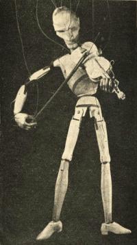 Červený Kostelec, Houslista, z dílny červenokosteleckých loutkářů, 1943