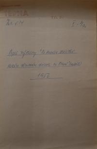 Náchod, Tepna, Korespondence spolku, 1956