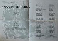 Brno, Svatoboj, J. K. Tyl, Anna proletářka - program, 1961