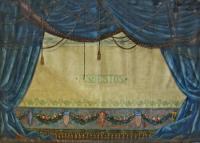 USA, New York, Česká národní budova, původní opona používána do 2003