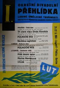 Litomyšl,Polička, Boršov, OP městských a vesnických souborů okresu - plakát, 1961