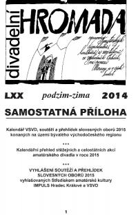 Divadelní HROMADA 2014, č. 70, příloha
