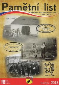 Budětice, Výstava 1888 - 1898 - 1918 Hasiči, Divadlo, Vznik ČSR
