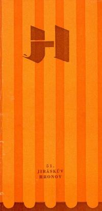 Hronov, NP 51. Jiráskův Hronov, programová brožura, 1981