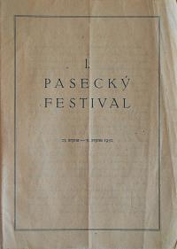 Paseky nad Jizerou, Pasecký festival - program, 1952