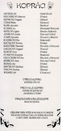 Kurz praktické režie 1999-2002 (2.)