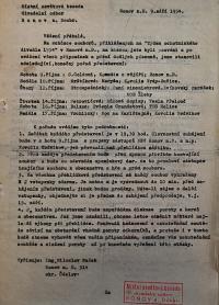 Holice, TOS, Korespondence, 1954 - 1955