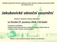 Dolní Čermná, Spolek divadelních ochotníků, Jakubovické vánoční souznění - plakát, 2018