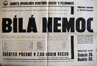 Pelhřimov, Rieger, Bílá nemoc - plakát, 1947