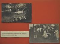 Lysá nad Labem, výstava DIVADLO JE PODIVUHODNÁ VĚC..., Na letním bytě, 30. léta, výstavní panel, 2018