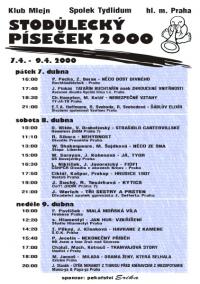Stodůlecký píseček - plakát, 2000