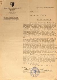 Pelhřimov, Okresní úřad, návrh na cenzuru kulturního dění ze strany Národního souručenství, 1940