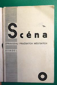 Praha, Městská divadla pražská, Scéna, 1929