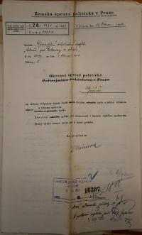 Robosy, Libuše, evidence spolku, 1922
