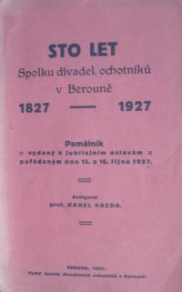 Kazda Karel, Sto let SDO v Berouně, obálka