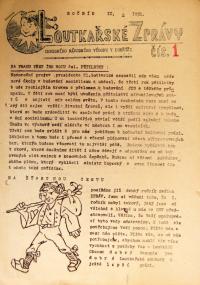 Dobříš, Okrední národní výbor, Loutkářské zprávy č. 1, 1951