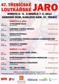 Třebíčské loutkářské jaro 2013 - program - plakát