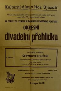 Horní Újezd, OP divadelních souborů - plakát, 1974