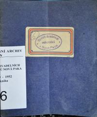 Nová Paka, SDO, Kniha činnosti, 1933