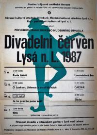 Lysá nad Labem, Divadelní červen, plakát, 1987