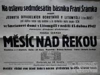 Litomyšl, JDO, Měsíc nad řekou - plakát, 1947