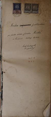 Smiřice, Pěvecko-ochotnická jednota Hanka, Pokladní kniha, 1897 - 1929