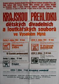 Hradec Králové, Krajské kulturní středisko, Impuls, Vysoké Mýto, KP dětských divadelních a loutkářských souborů, 1984