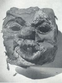 Miletín, Muzeum 1/02,  Milevsko, maškary, kukla z papírové masy, konec 19.stol.