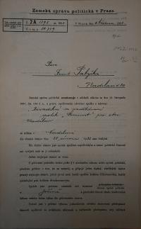 Nadslav, Svornost, evidence spolku, 1922