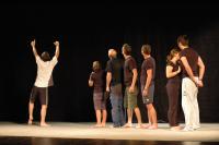 Hronov, předváděčka dílny P jako Pantomima Michala Hechta a Štěpánky Elgrové, CP Jiráskův Hronov 2015