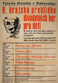 Rakovník, KP divadelních her pro děti, plakát, 1978