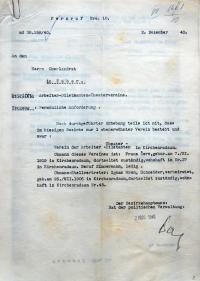 Kostelní Radouň, Hlášení policejní stanice o prověření souborů, 1940