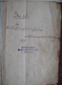 Žebrák, Ochotnické divadlo, Oba lístky, 1819, tit.s. rkp. hry