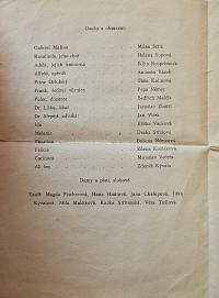 Brno, Svatoboj, Netopýr - program, 1959