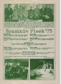 Písek, CP Šrámkův Písek 1975, zpravodaj ze 7. 6., str. 2