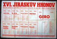 16.JH, programový plakát, 1946.
