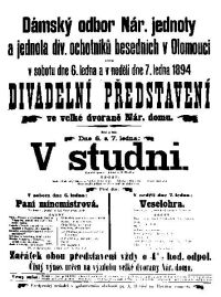 Plakát k opeře Viléma Blodka V studni