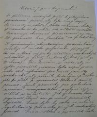 Husí Lhota, dopis M.Vackové o školení na vesnici